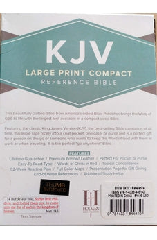 Image of KJV Large Print Compact Bible, Black, Indexed