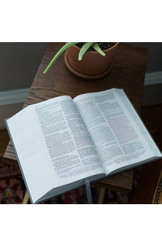 The NIV, Open Bible, Hardcover, Gray, Red Letter, Comfort Print: Complete Reference System