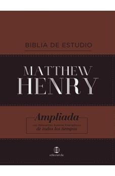 Biblia RVR 1977 de Estudio Matthew Henry Piel Idx