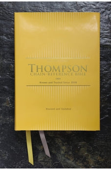 Image of KJV, Thompson Chain-Reference Bible, Hardcover, Yellow Gold, Red Letter, Comfort Print