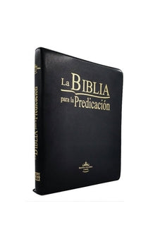 Biblia RVR 1960 Predicación Negro con Cierre e Índice