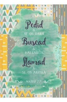 Pedid y Se Os Dará Mateo 7:7 Diario Y Cuaderno De Notas