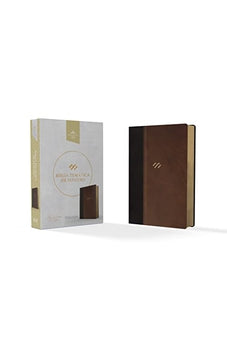 Biblia RVR 1960 de Estudio Temática Miguel Núñez Piel Duotono Marrón
