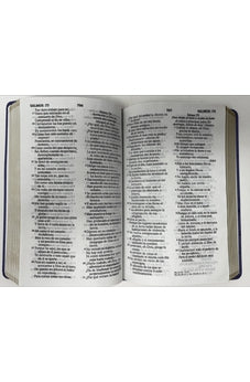 Biblia RVR 1960 Letra Grande Tamaño Manual Flores Lila