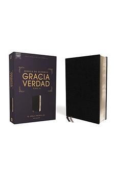 Biblia NBLA de Estudio Gracia y Verdad Piel Fabricada Negro Interior a dos Colores