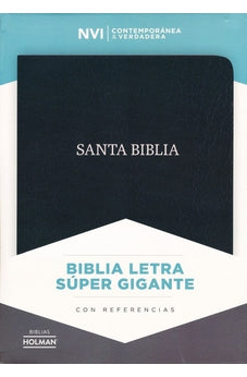 Biblia NVI Letra Súper Gigante Piel Negro con Índice