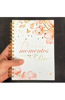 Image of Libreta Devocional: Mis Momentos con Dios Floral Rosa