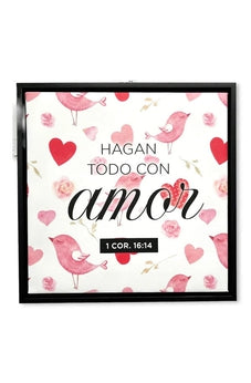 Image of Cuadro 30X30 con Marco Amor