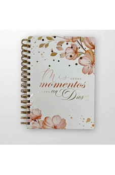 Image of Libreta Devocional: Mis Momentos con Dios Floral Rosa