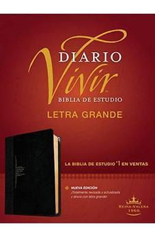 Biblia RVR 1960 de Estudio Diario Vivir Letra GrandeNegro Ónice Sentipiel Índice