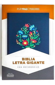 Image of Biblia RVR 1960 Letra Gigante Bordado Sobre Tela con Índice