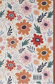 Image of Biblia RVR 1960 Letra Grande Tamaño Manual Tapa Flex Naranja Flores