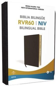 Biblia RVR 1960 NIV Bilingüe Símil Piel Negra