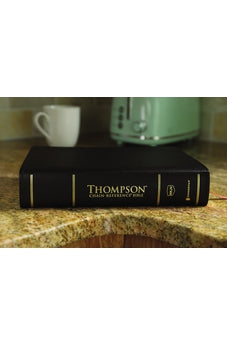 Image of NKJV, Thompson Chain-Reference Bible, Bonded Leather, Black, Red Letter