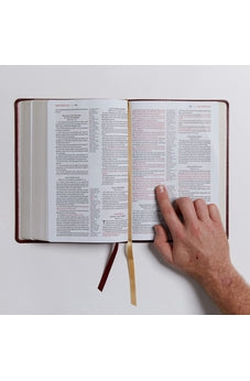 Image of The KJV, Open Bible, Leathersoft, Black, Red Letter, Comfort Print: Complete Reference System