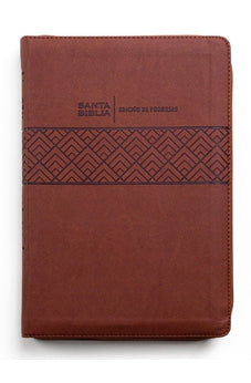 Biblia RVR 1960 de Promesas Letra Gigante Café con Índice y Cierre