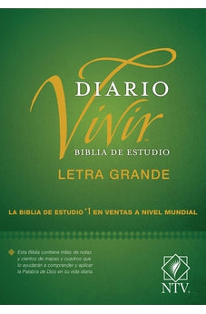 Biblia NTV de Estudio Diario Vivir Letra Grande Tapa Dura con Índice
