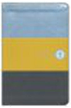 NIV, Boys' Backpack Bible, Compact, Leathersoft, Yellow/Gray, Red Letter, Comfort Print