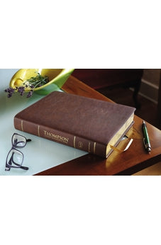 Image of KJV, Thompson Chain-Reference Bible, Large Print, Leathersoft, Brown, Red Letter