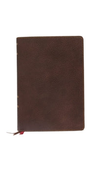 Image of NKJV Study Bible, Premium Calfskin Leather, Brown, Full-Color, Thumb Indexed, Comfort Print: The Complete Resource for Studying God’s Word