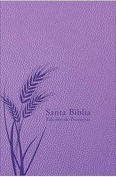 Biblia RVR 1960 de Promesas Tamaño Manual Lavanda Imitación Piel con Cierre