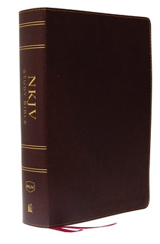 NKJV Study Bible, Bonded Leather, Burgundy, Full-Color, Comfort Print: The Complete Resource for Studying God’s Word