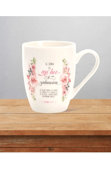 Image of Taza 12 Oz Colección Floral el Señor es Mi Luz