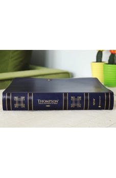Image of NIV, Thompson Chain-Reference Bible, Large Print, Leathersoft, Navy, Red Letter, Comfort Print