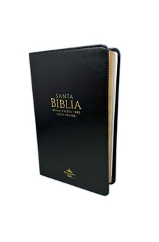 Biblia RVR 1960 Letra Grande Tamaño Manual Símil Piel Negro