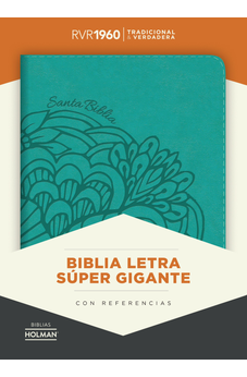 Biblia RVR 1960 Letra Súper Gigante Aqua Símil Piel
