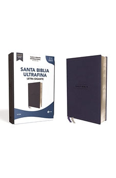 Biblia NVI Ultrafina Letra Gigante Piel Azul Marino