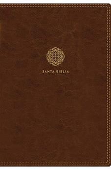 Biblia RVR 1960 Letra Súper Gigante 17 Puntos Café con Cierre e Índice