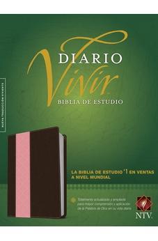 Biblia NTV de Estudio Diario Vivir Letra Grande Sentipiel Café Rosa