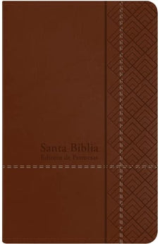 Biblia RVR 1960 Promesas Letra Grande Tamaño Manual Café Cierre