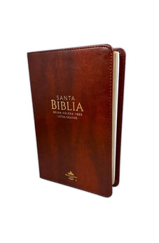 Biblia RVR 1960 Letra Grande Tamaño Manual Símil Piel Café