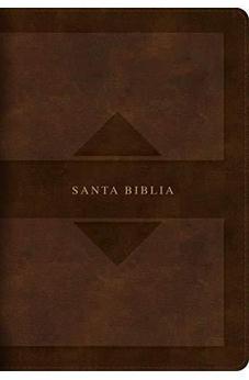 Biblia RVR 1960 Letra Grande Tamaño Manual Edicion Tierra Santa Café Símil Piel