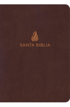 Biblia NVI Letra Grande Tamaño Manual Marrón Piel Fabricada