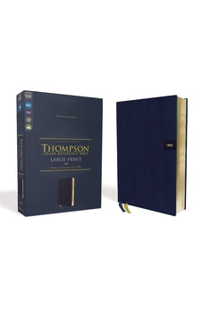 Image of NIV, Thompson Chain-Reference Bible, Large Print, Leathersoft, Navy, Red Letter, Comfort Print